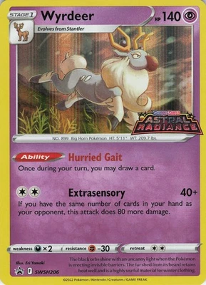 Wyrdeer SWSH206 Promo Holo SWSH: Sword & Shield Promo Cards NM Pokémon - Image 1 of 2