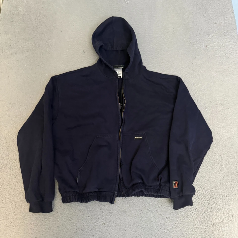 Workrite FR Hoodie Mens Size XL Blue *DAMAGE* - Image 1 of 4