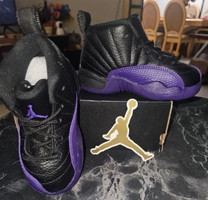 Nike Michael Jordan-Air Jordan 12 Retro sz 7c Midnight-Field Purple - Picture 1 of 7