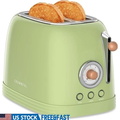 Extra Wide Toaster W/ Bagel Defrost Cancel Functions 6 Shade Settings Easy Clean - Image 1 of 4