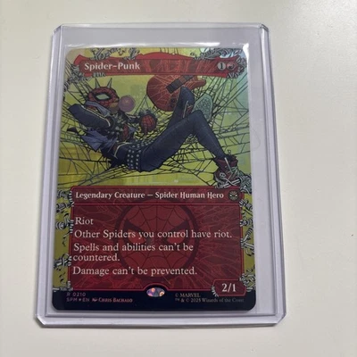 MTG Spider-Punk FOIL #210 (Borderless) Near Mint - Marvel's Spider-Man - Image 1 of 2