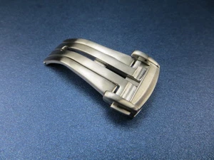 Neu Omega 20mm Schweizer Edelstahl Faltschließe Bürstenschließe Seamaster Brush O - Bild 1 von 3