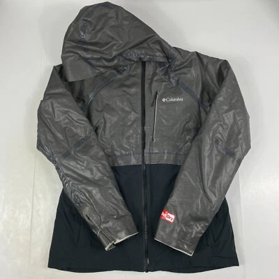 Columbia Jacket Womens Small Gray Out Dry Omni Heat Full Zip Long Sleeve Hooded - Image 1 of 4