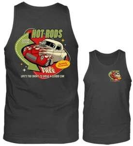 Wild & Free Hot Rods Oldtimer Oldtimer Auto Grafik Tank Top - Bild 1 von 8