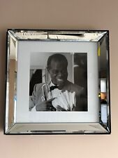 Brookpace LOUIS ARMSTRONG BLACK AND WHITE FRAMED WALL ART 18"x18"