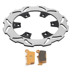 Rear Brake Disc Disk Rotor + Pads For Kawasaki KX125 KX250 1995-2002 KX500 96-04 - Picture 1 of 12