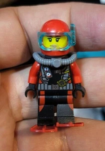 Lego Female Scuba Diver Minifig Lot: figure town city deep sea explorers C16 - Picture 1 of 6