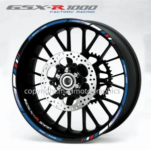 GSX-R 1000 decalcomania ruote moto 14 cerchi adesivi laminati per suzuki gsxR 1000 - Foto 1 di 5