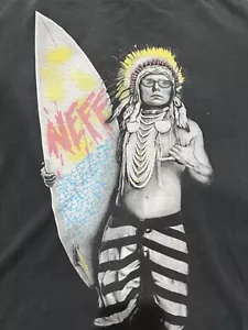 Vintage Y2K NEFF Surfboard Native Graphic T-Shirt Sz XL - Picture 1 of 7