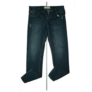 Lee Cooper Hombre Vaqueros Used Look Destruir Recto Regular W34 L34 Azul Top - Imagen 1 de 7