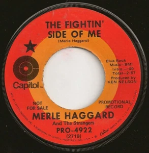 Merle Haggard And The Strangers (5) - The Fightin' Side Of Me 1970 7", Sing - Picture 1 of 3
