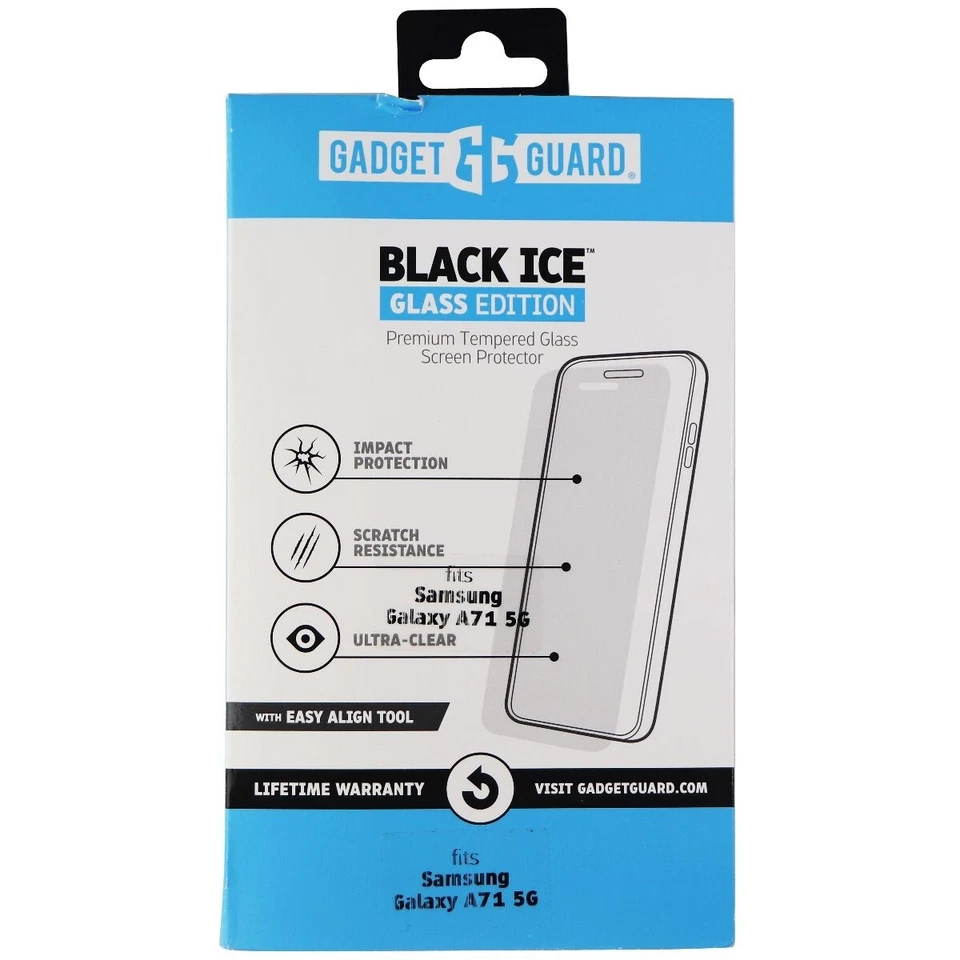 Gadget Guard Black Ice Glass Edition Tempered Glass for Galaxy A71 5G - Clear - Image 1 of 1