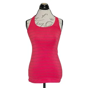 Brooks Womens Tank Top Running Striped Racerback Activewear Workout Size XS - Picture 1 of 12
