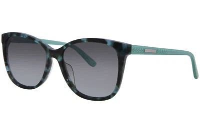 Juicy Couture JU 617/G/S XGWIB Sunglasses Women's Green Havana/Grey Cat Eye 57mm Foto 1 de 4