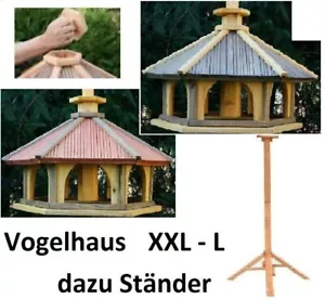 Vogelhaus mit Einsatz zum Füttern XXL-L ,Vogelhäuschen,Futtersilo,Vogelstation - Bild 1 von 31