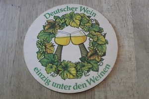 DEUTSCHER WEIN EINZIG UNTER DEN WEINEN - BIER - UNTERSETZER - Bild 1 von 2