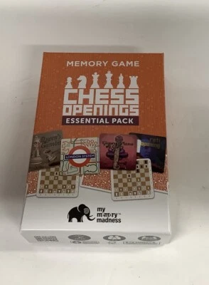 Aperturas de Ajedrez Juego de Memoria Paquete Esencial Tarjetas Sin Abrir 2022 NUEVO EN CAJA Foto 1 de 4