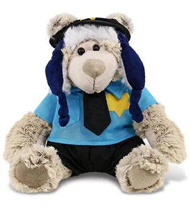 PLUSH POLICE - SUPER SOFT PLUSH WITH CLOTHES - POLAR BEAR - Picture 1 of 5