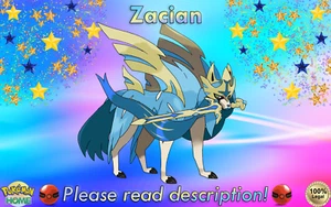 ✨Shiny Zacian Galar Hero EVENT✨Sword/Shield Scarlet/Violet HOME (💯Legal) - Picture 1 of 8