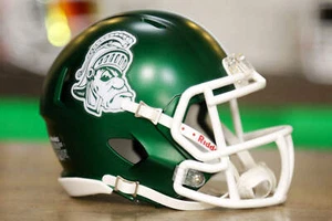 Minicasco de velocidad Michigan State Spartans Riddell - Gruff Sparty - Imagen 1 de 5