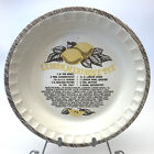 Vintage Royal China Stoneware Lemon Meringue Recipe Pie Serving Plate 11-Inch