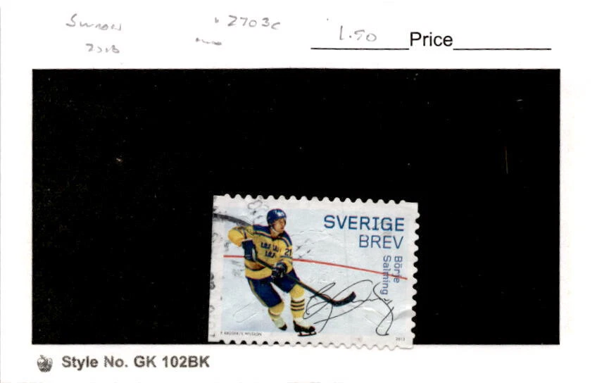 Suecia, sello postal, #2703c usado, 2013 hockey Foto 1 de 1