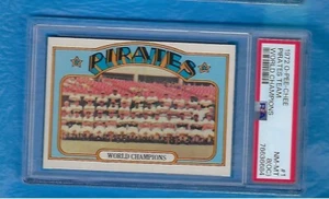PITTSBURGH PIRATES 1972 O-PEE-CHEE #1 EQUIPO DE CAMPEONES DEL MUNDO PSA 8(OC) ¡DURO! - Imagen 1 de 2