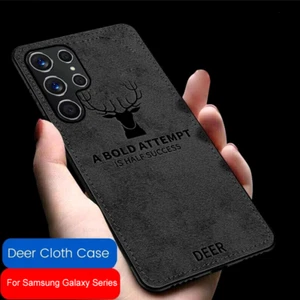 For Samsung S25 S23 Ultra S24 FE S22 A16 A56 A55 Leather Deer Pattern Case Cover - Picture 1 of 16