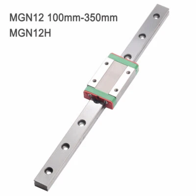 100-350mm MGN12&MGN12H Linearführung Linearschienen mit Block für 3D Drucker CNC - Bild 1 von 4