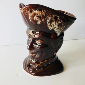 Vintage Kernewek Cornish Pottery Brown Glaze Toby Jug Excellent Condition - Picture 1 of 6