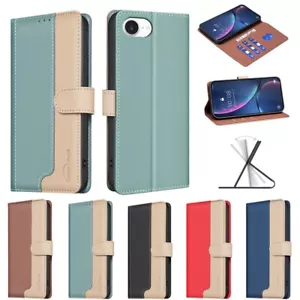 For iPhone 16e 16 Pro Max 15 14 13 12 11 Magnetic Leather Wallet Case Flip Cover - Picture 1 of 73