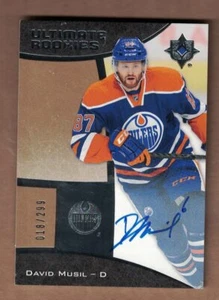 2015-16 ULTIMATE COLLECTION #76 DAVID MUSIL AU #18/299 RC - Picture 1 of 1