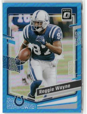 2023 Donruss Optic #80 Reggie Wayne Aqua #/299 - Image 1 of 2