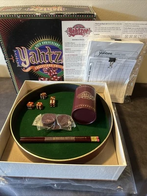 Yahtzee 40th Anniversary Collectors Edition 1995 Complete Set W/ Original Pieces - Image 1 of 4