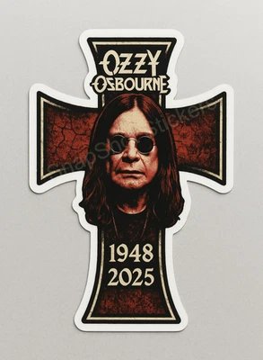 SNAPSHOTSTICKERCO. Ozzy Osbourne Commemorative Vinyl Sticker/Decal 07