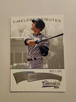 2014 Panini Classics - Derek Jeter #33 Silver Timeless Tributes /149 New York  - Image 1 of 2