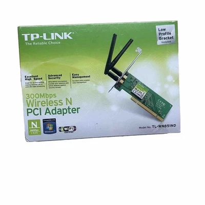 New TP-Link TL-WN851ND 845973050641 PCI Adapter 300Mbps Wireless N PCI Adapter - Image 1 of 4