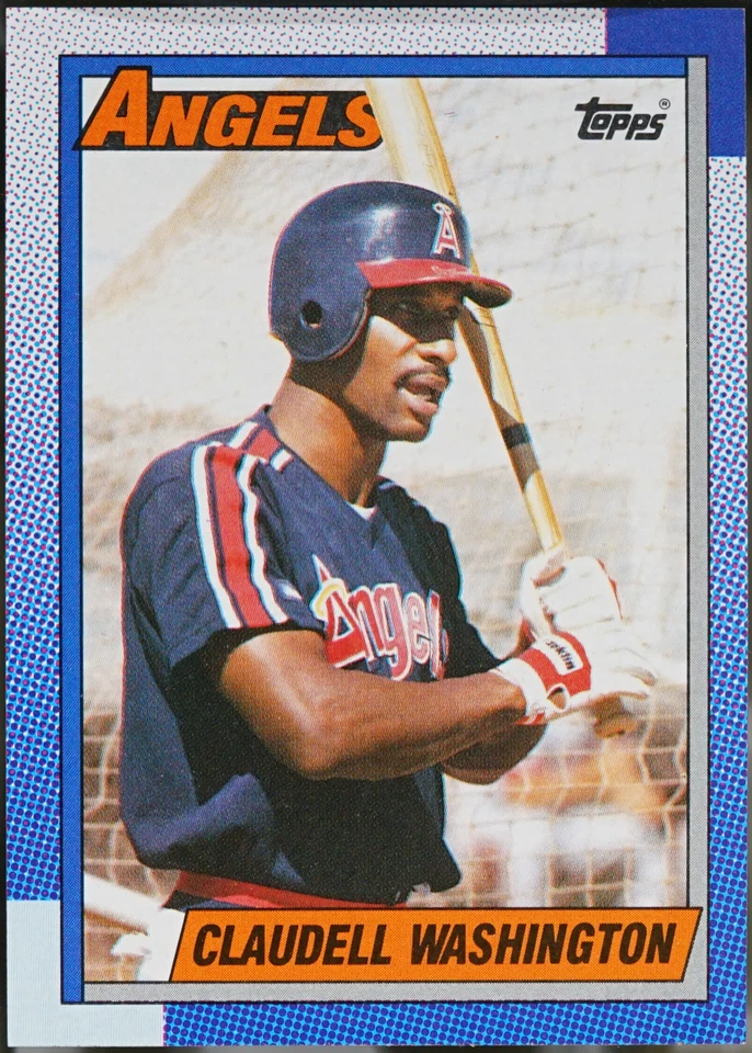 1990 Topps Baseball Claudell Washington #705 NM - Image 1 of 1