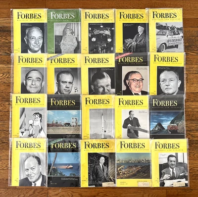 Forbes Magazine Vintage Lot 25 Issues 1950-1957 — 第 1/4 张图片