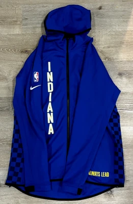 2019-20 Indiana Pacers #10 Brian Bowen II Game Worn Warm-Up Jacket Size L Tall - Image 1 of 4