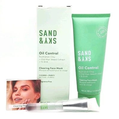 Очищающая маска для лица Sand & Sky Oil Control Australian Clay 3,53 унции / 100 г ЗАПЕЧАТАННАЯ - Изображение 1 из 4