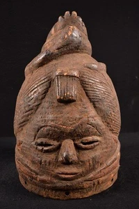A Primitive African Mende Double-Faced Mask Burkina Faso Afrique Afrika 22818 - Picture 1 of 6