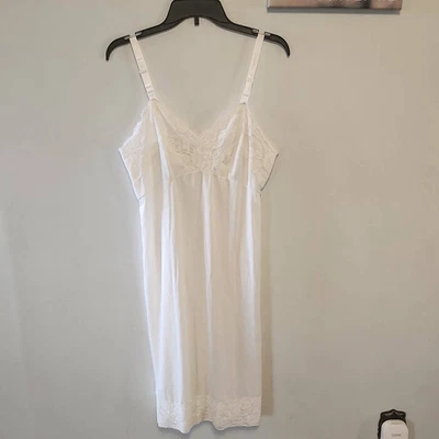 Vestido de Noche Vintage Pinehurst Lencería Slip Negligee Talla 36 Crema Foto 1 de 4