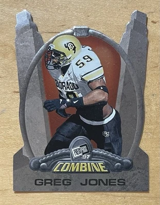 Greg Jones Rookie 1997 Press Pass Die Cut #36 Colorado Buffaloes NM-MT - Image 1 of 3