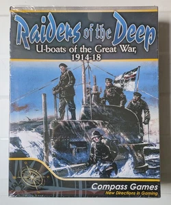 Jäger der Tiefe Kompass Spiele Neu Brettspiel U-Boote - Bild 1 von 3