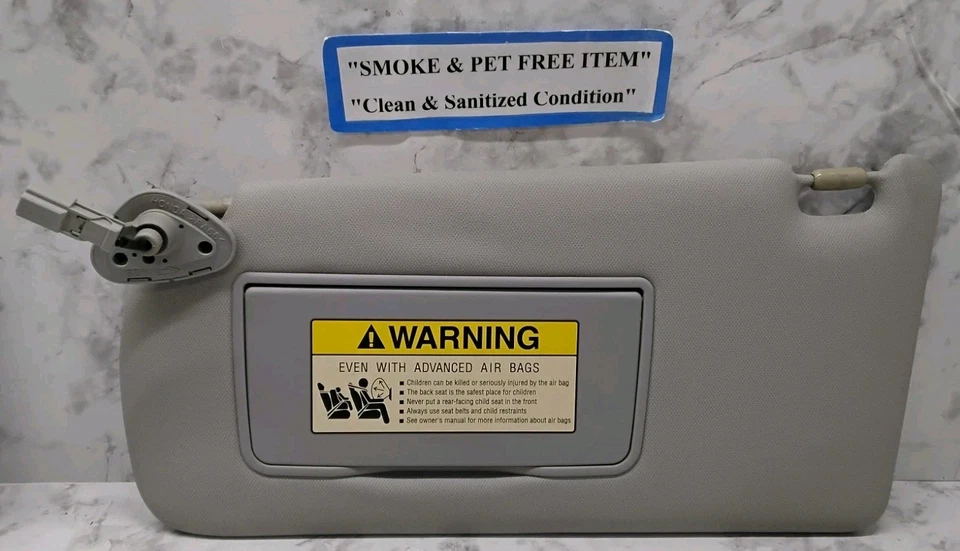 2004-2008 ACURA TSX Driver  Side Sunvisors Vinyl OEM Gray - Image 1 of 4