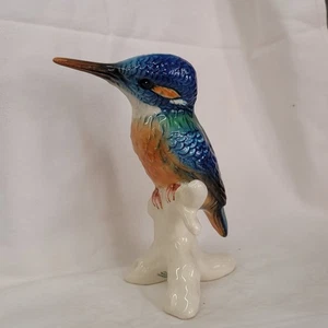 Goebel Porzellanfigur – Eisvogel auf Ast – Handbemalt, Vintage, West Germany - Bild 1 von 5