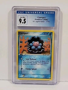 Clamperl 51/92 Non Holo EX Legend Maker 2006 Pokemon Card Graded CGC 💎 Mint 9.5 - Picture 1 of 6