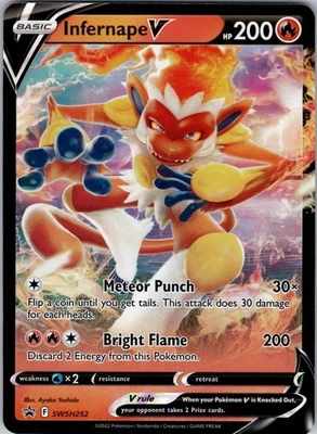 Infernape V Promo SWSH: Sword & Shield Promo Cards SWSH252 NM Holo - Image 1 of 2