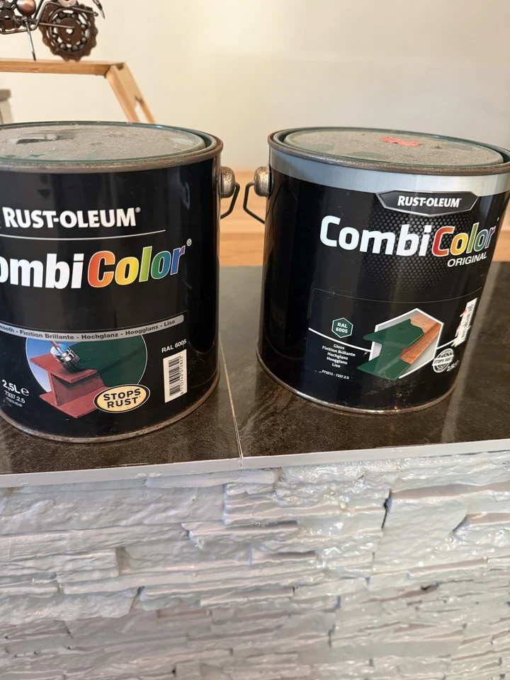 Rust-Oleum CombiColor Original RAL 6005 Moosgrün Hochglanz 2,5L(13,45€/L) - Bild 1 von 4